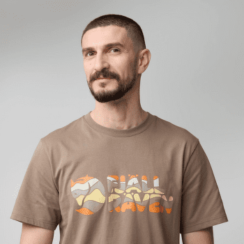 Tricou cu mânecă scurtă Fjällräven Multicolor Logo T-Shirt Men Laurel Green