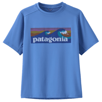 Tricou cu mânecă scurtă Patagonia Capilene® Silkweight T-Shirt Kid Boardshort Logo: Abundant Blue