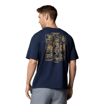 Tricou cu mânecă scurtă Columbia Cedar Trail™ Back Graphic Tee Collegiate Navy, Trailguide Icons 464