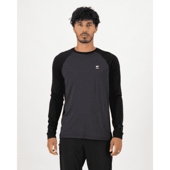 Tricou cu mânecă lungă Mons Royale Tarn Merino Long Sleeve 9 Iron / Black