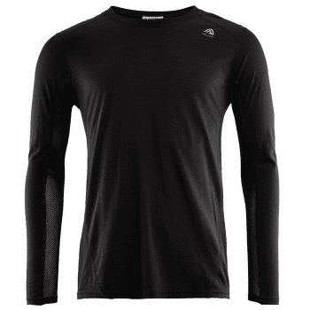 Tricou cu mânecă lungă Aclima LightWool Sports Shirt Men Jet Black