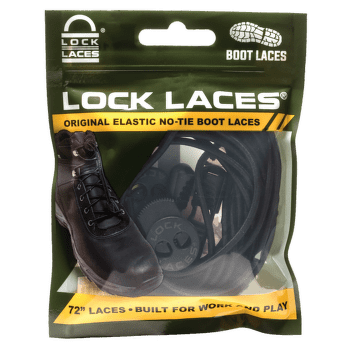 Șireturi Lock Laces BOOT LACES Black Boot