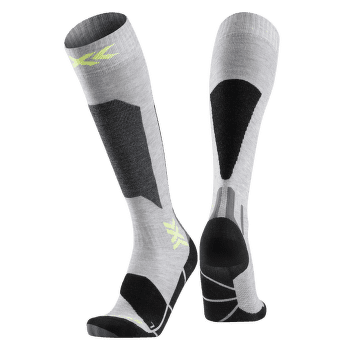 Șosete pentru genunchi X-Bionic X-SOCKS® SKI DISCOVER OTC Rhino Grey/Canary