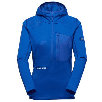 Tricou cu mânecă lungă Mammut Eiger Nordwand Advanced FL Half Zip Hoodie Women 50643 eiger blue