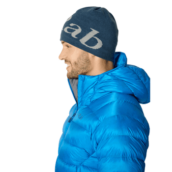 Căciuli Rab Logo Beanie Tempest Blue/Light Zinc