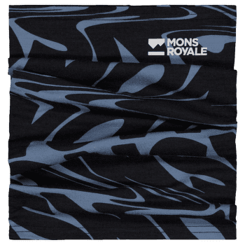 Bandă pentru gât Mons Royale Neckwarmer Signal Lost Goblin Blue