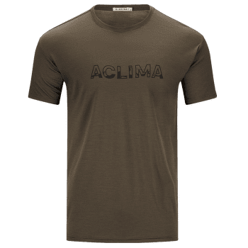 Tricou cu mânecă scurtă Aclima LightWool Tee Logo Men Tarmac