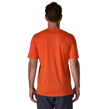 Tricou cu mânecă scurtă Patagonia Capilene® Cool Merino Graphic Shirt Men Strata Stripe: Seabird Grey