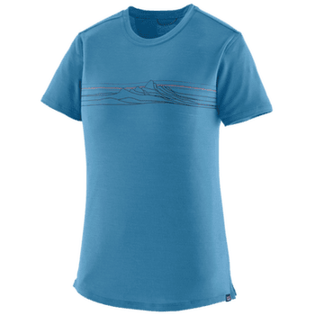 Tricou cu mânecă scurtă Patagonia Cap Cool Merino Graphic Shirt Women Strata Stripe: Shore Blue