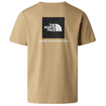 Tricou cu mânecă scurtă The North Face Evolution Box NSE Regular Short Sleeve Men Khaki Stone