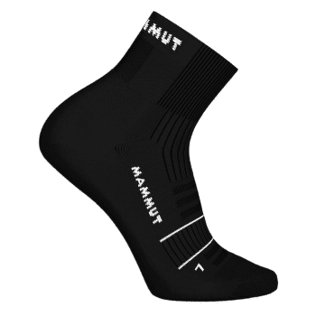Șosete Mammut TRAIL RUNNING TARGETED CUSHION QUARTER SOCKS black-white 0047