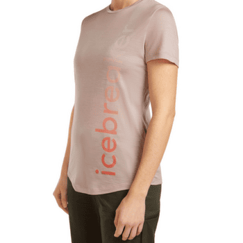 Tricou cu mânecă scurtă Icebreaker Merino Blend 125 Cool-Lite Sphere SS Tee IB Vertical Women PINK QUARTZ