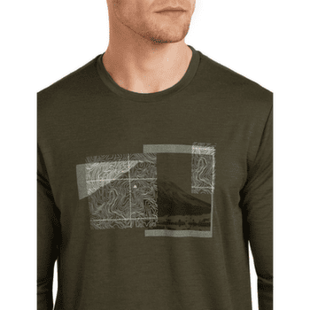 Tricou cu mânecă lungă Icebreaker Merino 150 Tech Lite LS Tee Peak Balance Men DK LODEN