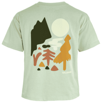 Tricou cu mânecă scurtă Fjällräven FOREST WALK T-SHIRT WOMEN Soft Jade