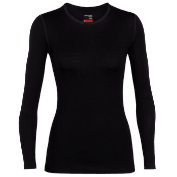 Tricou cu mânecă lungă Icebreaker Tech LS Crewe Women (104387) Black001