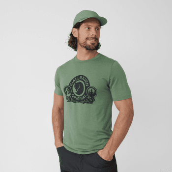 Tricou cu mânecă scurtă Fjällräven Abisko Wool Classic SS Men Laurel Green