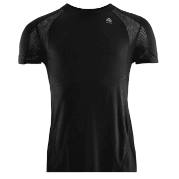 Tricou cu mânecă scurtă Aclima LightWool Sports Shirt Men Jet Black