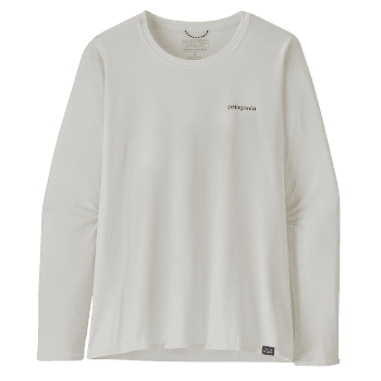 Tricou cu mânecă lungă Patagonia Cap Cool Daily Graphic Shirt Waters Long Sleeve Women Boardshort Logo Light Plume Grey: White