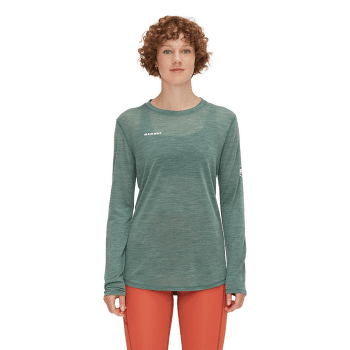 Tricou cu mânecă lungă Mammut Tree Wool FL Longsleeve Women 2281 peach melange