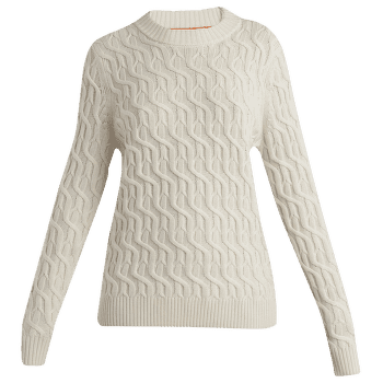 Pulover Icebreaker Merino Cable Knit Crewe Sweater Women UNDYED