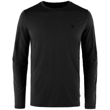 Tricou cu mânecă lungă Fjällräven Abisko Wool LS Men Black