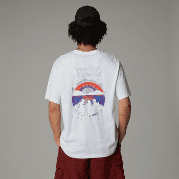 Tricou cu mânecă scurtă The North Face UNISEX SS NEVER STOP RELAXED TEE TNF WHITE