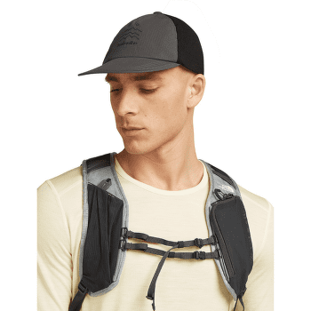 Capac Icebreaker Unisex Shell+™ Cotton Windbreaker Trucker Hat OBSIDIAN/BLACK/CB