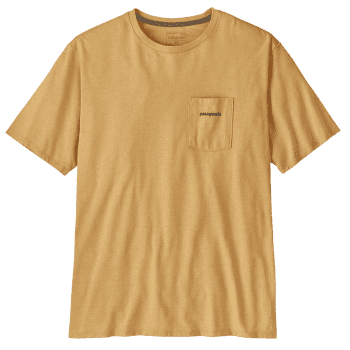 Tricou cu mânecă scurtă Patagonia Boardshort Logo Pocket Responsibili Tee Men Beeswax Tan