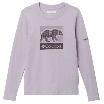 Tricou cu mânecă lungă Columbia Hazeldel Hill™ Long Sleeve Graphic Tee Girls Lavender Pearl, Barely Printed 551