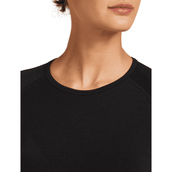 Tricou cu mânecă lungă Icebreaker Merino 260 ZoneKnit™ Seamless LS Crewe Women BLACK
