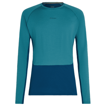 Tricou cu mânecă lungă Icebreaker Merino 200 ZoneKnit™ LS Crewe Men ATLANTIS/TOPAZ/CB