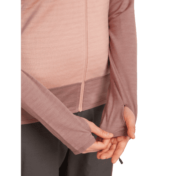 Hanorac Icebreaker Merino Blend 300 RealFleece™ Descender LS Zip Women SUMMIT/BLUSH/CB