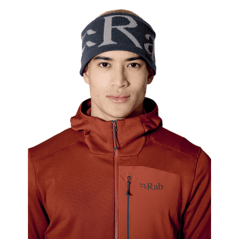 Bandă pentru cap Rab Rab Knitted Logo Headband Tempest Blue/Light Zinc