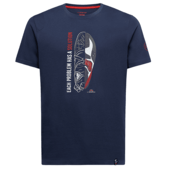 Tricou cu mânecă scurtă La Sportiva SOLUTION T-SHIRT Night Sky/Mountain Red