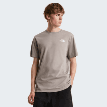 Tricou cu mânecă scurtă The North Face Evolution Box NSE Regular Short Sleeve Men Khaki Stone