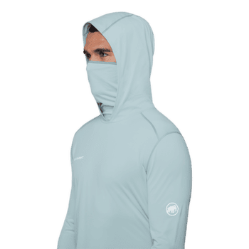 Tricou cu mânecă lungă Mammut SELUN FL SUN HOODY MEN nebla