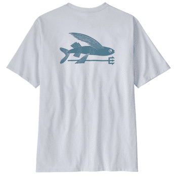 Tricou cu mânecă scurtă Patagonia Flying Fish Responsibili-Tee Men White