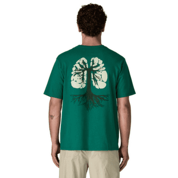 Tricou cu mânecă scurtă Patagonia Run Like Roots Responsibili-Tee Men White