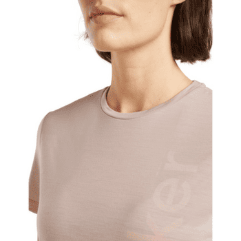 Tricou cu mânecă scurtă Icebreaker Merino Blend 125 Cool-Lite Sphere SS Tee IB Vertical Women PINK QUARTZ