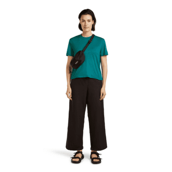 Tricou cu mânecă scurtă Icebreaker Merino 150 Tech Lite SS Crop Tee Women TIDAL TEAL