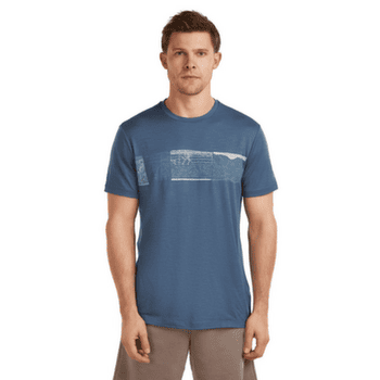 Tricou cu mânecă scurtă Icebreaker Merino 150 Tech Lite SS Tee Elevation Line Men PORCINI