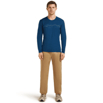 Tricou cu mânecă lungă Icebreaker Merino 200 Oasis LS Crewe Icebreaker Men BLACK