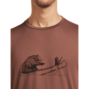 Tricou cu mânecă scurtă Icebreaker Merino Blend Core SS Tee Canoe Companions Men Midnight Navy