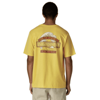 Tricou cu mânecă scurtă Patagonia Great Waves Responsibili-Tee Men White