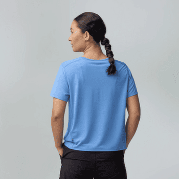 Tricou cu mânecă scurtă Fjällräven ABISKO LITE SS WOMEN Chalk Rose