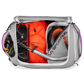 Geantă La Sportiva Nomad 70 Duffel Bag Chalk / Black