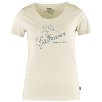 Tricou cu mânecă scurtă Fjällräven Sunrise T-shirt Women Chalk White