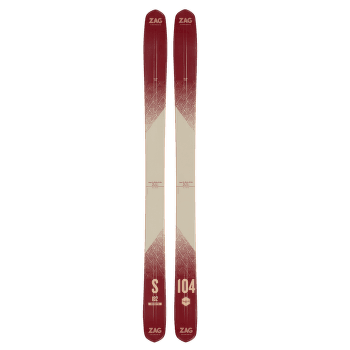Schi Zag Skis Slap 104 BURGUNDY/BEIGE