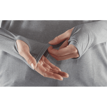 Tricou cu mânecă lungă Fjällräven Abisko Sun-hoodie Women Ultramarine