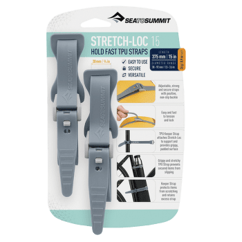 Curea Sea to Summit Stretch-Loc 15 - 20mm x 375mm 2 Pack Dusk (DSK)